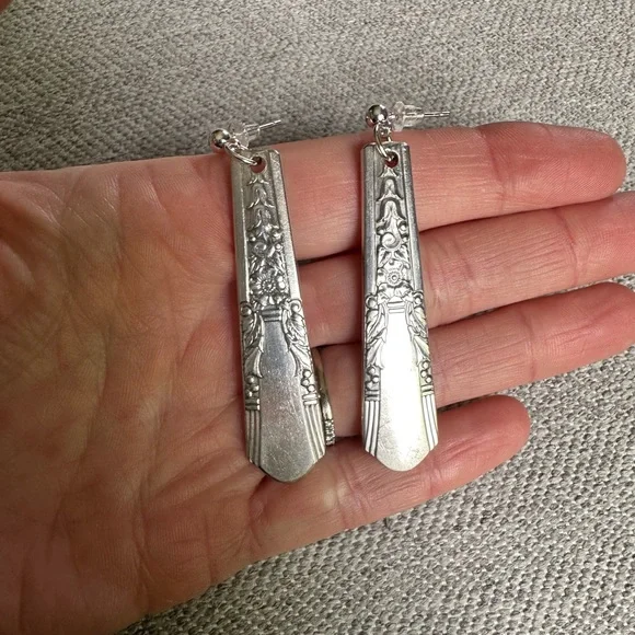 Silverware Earrings - Picture 4 of 9